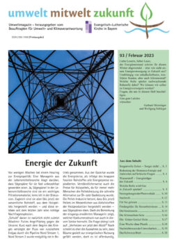 Umweltmagazin 93 mit dem Thema: Energie der Zukunft