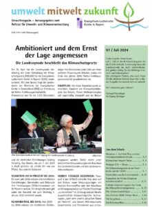 Umweltmagazin 97 mit dem Thema:  Klimaschutzgesetz für die ELKB